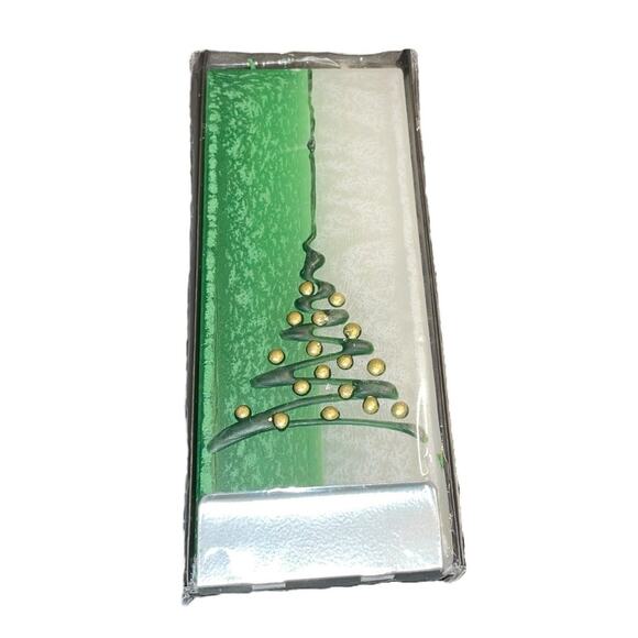 Flatyz Flat Candle Christmas Tree Dripless Smokeless Art Handmade Holiday Green - Picture 4 of 12